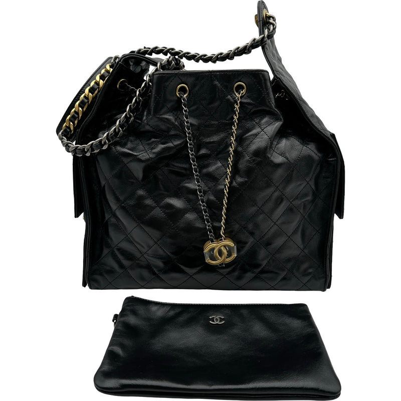 シャネル CHANEL CHANEL25 スモール AS5293 ブラック ゴールド金具