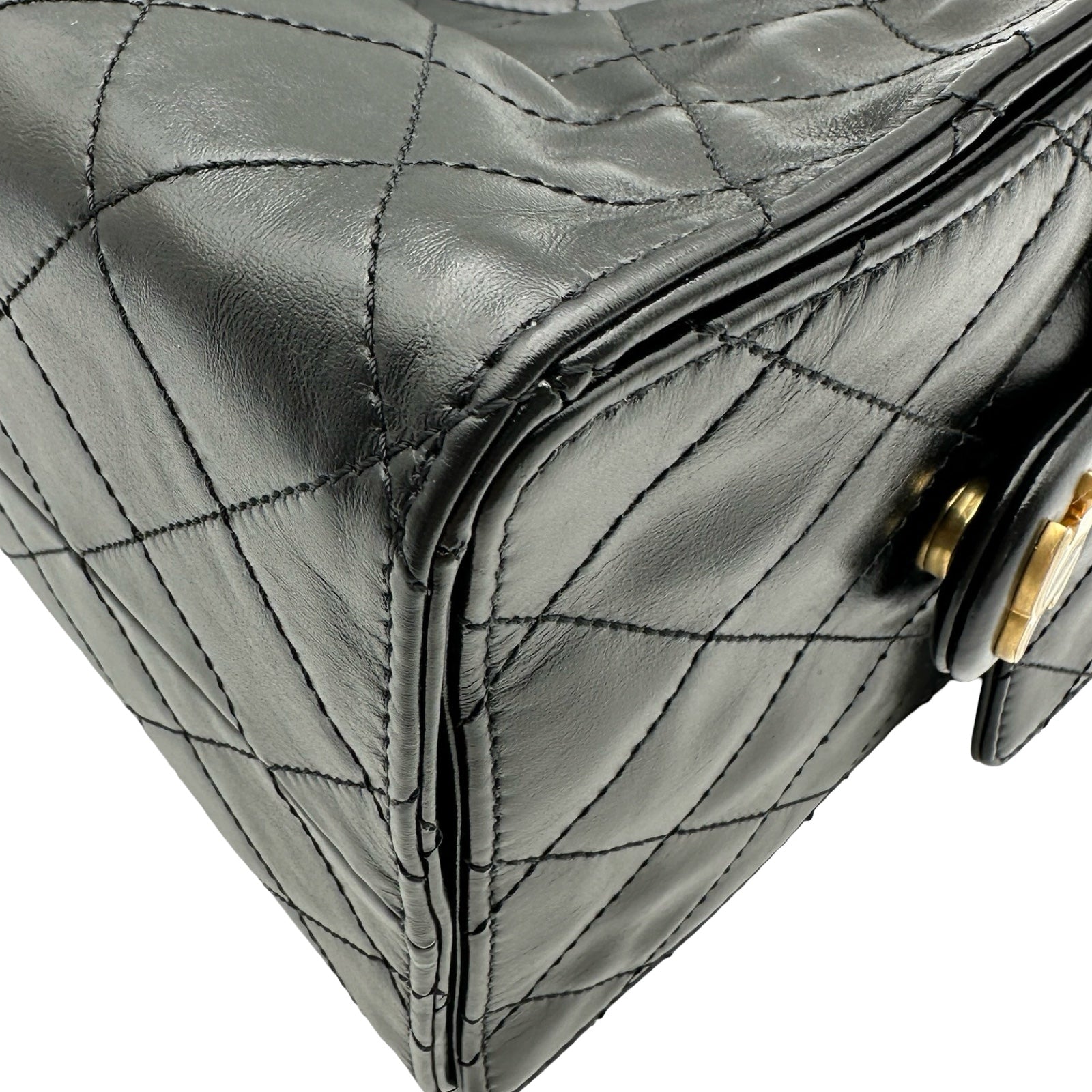 シャネル CHANEL CHANEL25 ミディアム AS5311 ブラック ゴールド金具