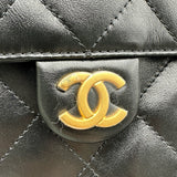 シャネル CHANEL CHANEL25 スモール AS5293 ブラック ゴールド金具 シャイニーカーフスキン レディース ショルダーバッグ