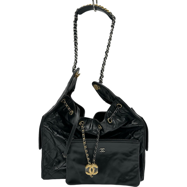 シャネル CHANEL CHANEL25 スモール AS5293 ブラック ゴールド金具