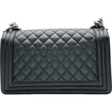 シャネル CHANEL ボーイシャネ25 A67086 ブラック シルバー金具 キャビアスキン レディース ショルダーバッグ