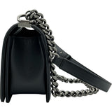 シャネル CHANEL ボーイシャネ25 A67086 ブラック シルバー金具 キャビアスキン レディース ショルダーバッグ