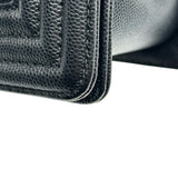 シャネル CHANEL ボーイシャネ25 A67086 ブラック シルバー金具 キャビアスキン レディース ショルダーバッグ
