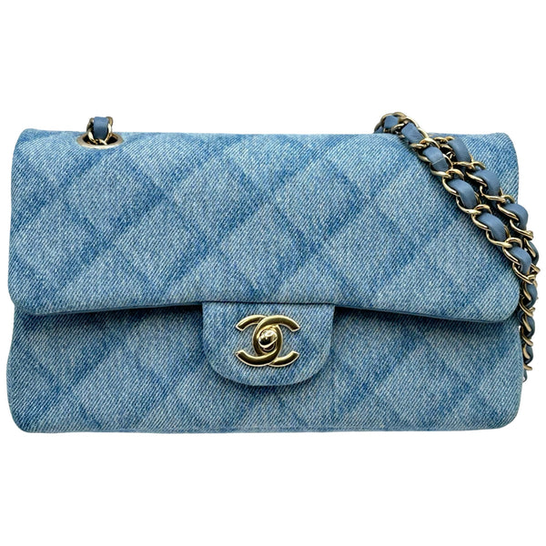 シャネル CHANEL マトラッセ23 A01113 ブルー ゴールド金具 デニム