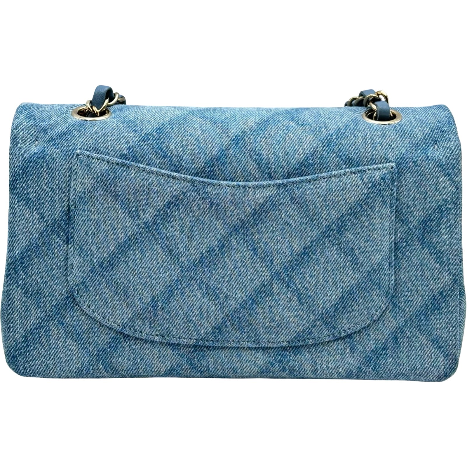 シャネル CHANEL マトラッセ23 A01113 ブルー ゴールド金具 デニム