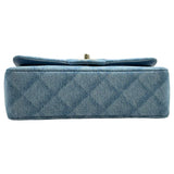 シャネル CHANEL マトラッセ23 A01113 ブルー ゴールド金具 デニム レディース ショルダーバッグ