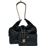 シャネル CHANEL CHANEL25 スモール AS5293 ブラック ゴールド金具 キャビアスキン レディース ショルダーバッグ