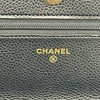 シャネル CHANEL マトラッセチェーンウォレット AP0250 ブラック ゴールド金具 キャビアスキン レディース ショルダーバッグ