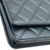 シャネル CHANEL マトラッセチェーンウォレット AP0250 ブラック ゴールド金具 キャビアスキン レディース ショルダーバッグ