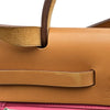 エルメス HERMES エールバッグジップPM □Q刻印 ナチュラル・ピンク シルバー金具 トワル・ハンター レディース ショルダーバッグ
