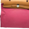 エルメス HERMES エールバッグジップPM □Q刻印 ナチュラル・ピンク シルバー金具 トワル・ハンター レディース ショルダーバッグ