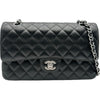 シャネル CHANEL マトラッセ25 A01112 ブラック シルバー金具 キャビア レディース ショルダーバッグ