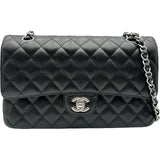 シャネル CHANEL マトラッセ25 A01112 ブラック シルバー金具 キャビア レディース ショルダーバッグ
