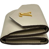 ルイ・ヴィトン LOUIS VUITTON ポルトフォイユ・ロックミニ M69340 グレージュ トリヨン レディース 三つ折り財布