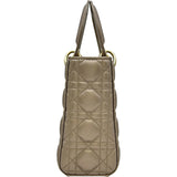 クリスチャン・ディオール Christian Dior レディディオール スモール シルバー系/ゴールド金具 ラムスキン レディース ハンドバッグ