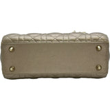 クリスチャン・ディオール Christian Dior レディディオール スモール シルバー系/ゴールド金具 ラムスキン レディース ハンドバッグ