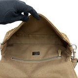 フェンディ FENDI マンマバケット 8BR600 ブラウン/シルバー金具 ベロア レディース ショルダーバッグ