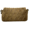フェンディ FENDI マンマバケット 8BR600 ブラウン/シルバー金具 ベロア レディース ショルダーバッグ
