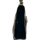 プラダ PRADA トライアングルロゴショルダー 1N204X ブラウン系/ゴールド金具 ベロア レディース ショルダーバッグ