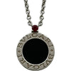 ブルガリ BVLGARI セーブザチルドレン オニキス/ルビー ネックレス シルバー Ag925 オニキス ルビー ジュエリー