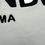 フェンディ FENDI ロゴ刺繍クロップドパーカー FS7516 ホワイト コットン レディース パーカー