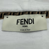 フェンディ FENDI ロゴ刺繍クロップドパーカー FS7516 ホワイト コットン レディース パーカー