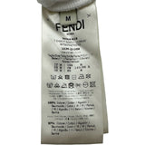 フェンディ FENDI ロゴ刺繍クロップドパーカー FS7516 ホワイト コットン レディース パーカー