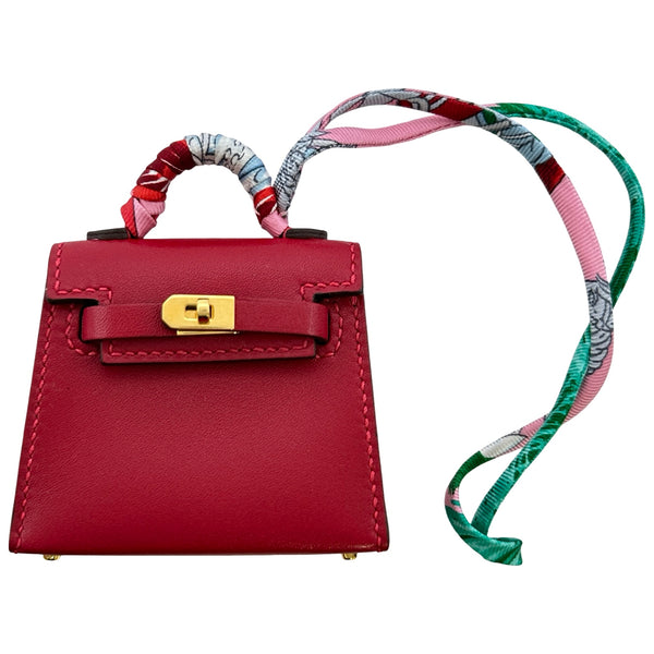 エルメス HERMES ケリーツイリーチャーム Y刻印 ルージュヴィフ