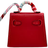 エルメス HERMES ケリーツイリーチャーム Y刻印 ルージュヴィフ/ゴールド金具 タデラクト/シルク レディース チャーム