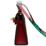 エルメス HERMES ケリーツイリーチャーム Y刻印 ルージュヴィフ/ゴールド金具 タデラクト/シルク レディース チャーム