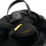 シャネル CHANEL CHANEL22 バックパック AS3859 ブラック/ゴールド金具 シャイニーカーフ レディース リュック・デイパック