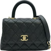シャネル CHANEL ココハンドルXXS AS2215 ブラック/ゴールド金具 キャビアスキン レディース ショルダーバッグ