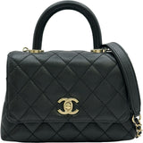 シャネル CHANEL ココハンドルXXS AS2215 ブラック/ゴールド金具 キャビアスキン レディース ショルダーバッグ