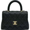 シャネル CHANEL ココハンドルXXS AS2215 ブラック/ゴールド金具 キャビアスキン レディース ショルダーバッグ