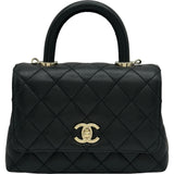 シャネル CHANEL ココハンドルXXS AS2215 ブラック/ゴールド金具 キャビアスキン レディース ショルダーバッグ