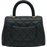 シャネル CHANEL ココハンドルXXS AS2215 ブラック/ゴールド金具 キャビアスキン レディース ショルダーバッグ