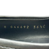 シャネル CHANEL ココマークターンロックマトラッセローファー G46692 ブラック レザー レディース ローファー
