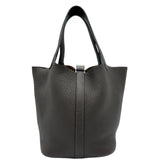 エルメス HERMES ピコタンロックPM K刻印 エベンヌ シルバー金具 トリヨンクレマンス レディース ハンドバッグ