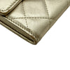 シャネル CHANEL マトラッセロングウォレット A50096 18番台 ゴールド ゴールド金具 ラムスキン レディース 長財布