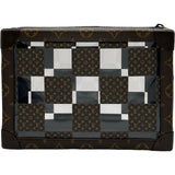 ルイ・ヴィトン LOUIS VUITTON スリムソフトトランク M20871 ブラウン モノグラム・チェス メンズ ショルダーバッグ