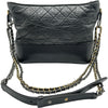シャネル CHANEL ガブリエルドゥシャネルホーボーミディアム A93824 24番台 ブラック シルバー金具/ゴールド金具 エイジドカーフ レディース ショルダーバッグ