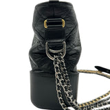 シャネル CHANEL ガブリエルドゥシャネルホーボーミディアム A93824 24番台 ブラック シルバー金具/ゴールド金具 エイジドカーフ レディース ショルダーバッグ