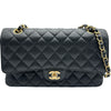 シャネル CHANEL マトラッセ25 A01112 ブラック ゴールド金具 キャビアスキン レディース ショルダーバッグ
