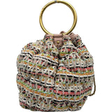 シャネル CHANEL バケット型チェーンショルダーバッグ 23番台 マルチカラー ゴールド金具 ツイード レディース ショルダーバッグ