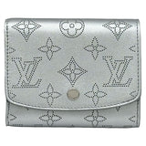 ルイ・ヴィトン LOUIS VUITTON ポルトフォイユ・イリス コンパクト M26706 シルバー マヒナ レディース 二つ折り財布
