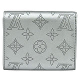 ルイ・ヴィトン LOUIS VUITTON ポルトフォイユ・イリス コンパクト M26706 シルバー マヒナ レディース 二つ折り財布