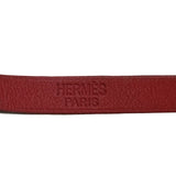 エルメス HERMES ビーアピドゥブルトゥールブレスレット ルージュヴィフ シルバー金具 スイフト アクセサリー