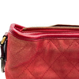 シャネル CHANEL ガブリエルドゥシャネルスモールホーボー A91810 24番台 レッド ゴールド金具 レザー/スエード レディース ショルダーバッグ