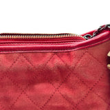 シャネル CHANEL ガブリエルドゥシャネルスモールホーボー A91810 24番台 レッド ゴールド金具 レザー/スエード レディース ショルダーバッグ