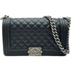 シャネル CHANEL ボーイシャネル25 A67086 ブラック シルバー金具 キャビアスキン レディース ショルダーバッグ